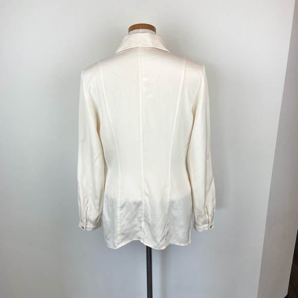 St. John Silk Button Down Shirt - Picture 4 of 6